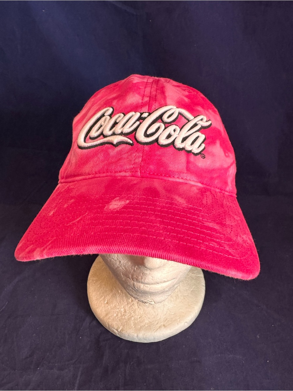 Coca Cola Coke Pink Tie-Dye Adult Hat Cap American Needle Adjustable buckle/snap